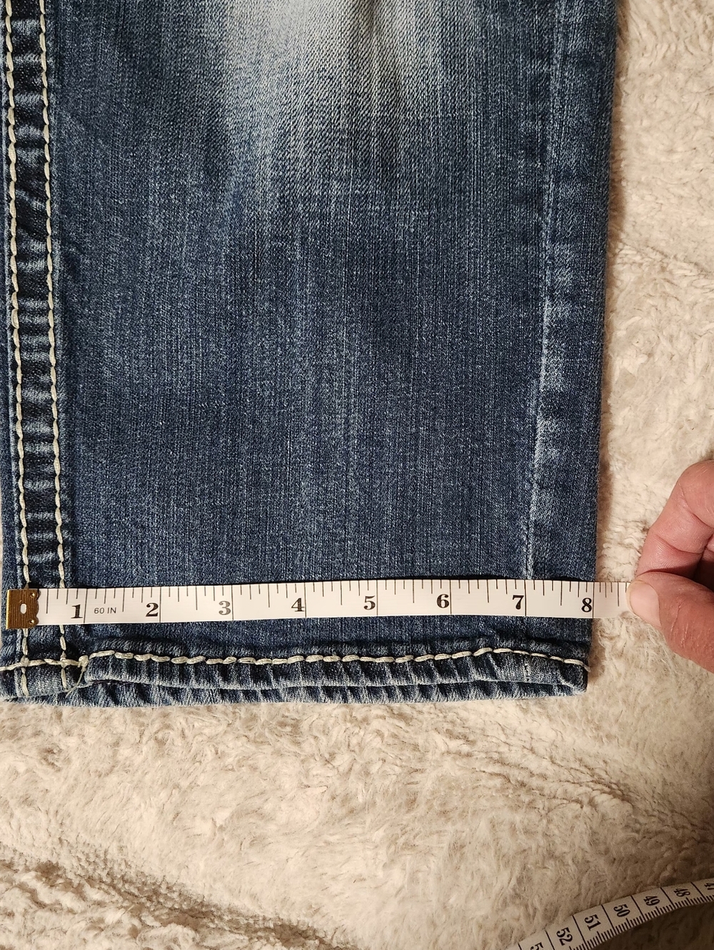 VIGOSS The New York Capri Jeans Womens Size 16  Mid-Rise Embellished Embroidered - Picture 4 of 16